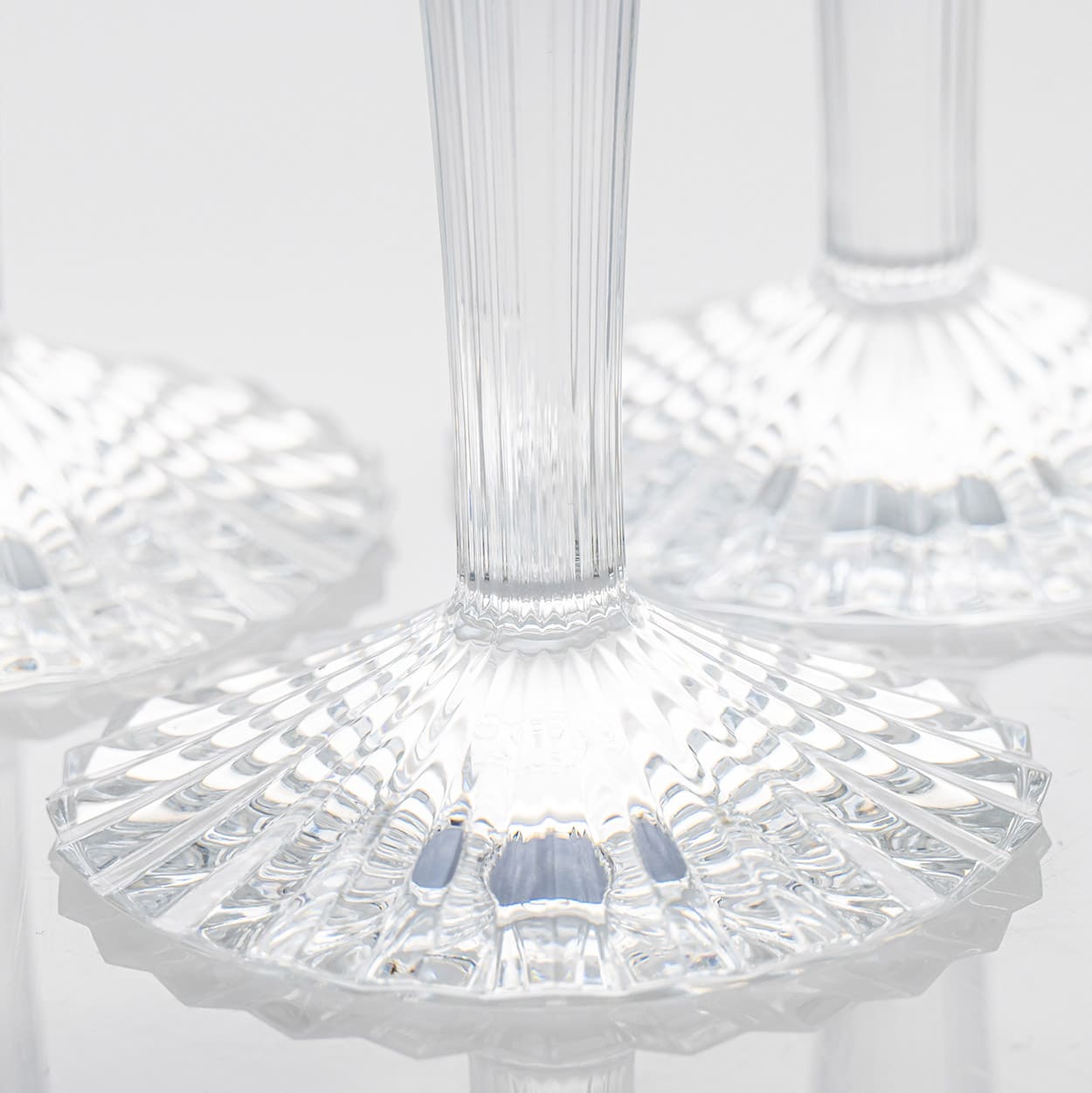 Set of 6 Multicolor Baccarat Mille Nuits Champagne Flutes, France