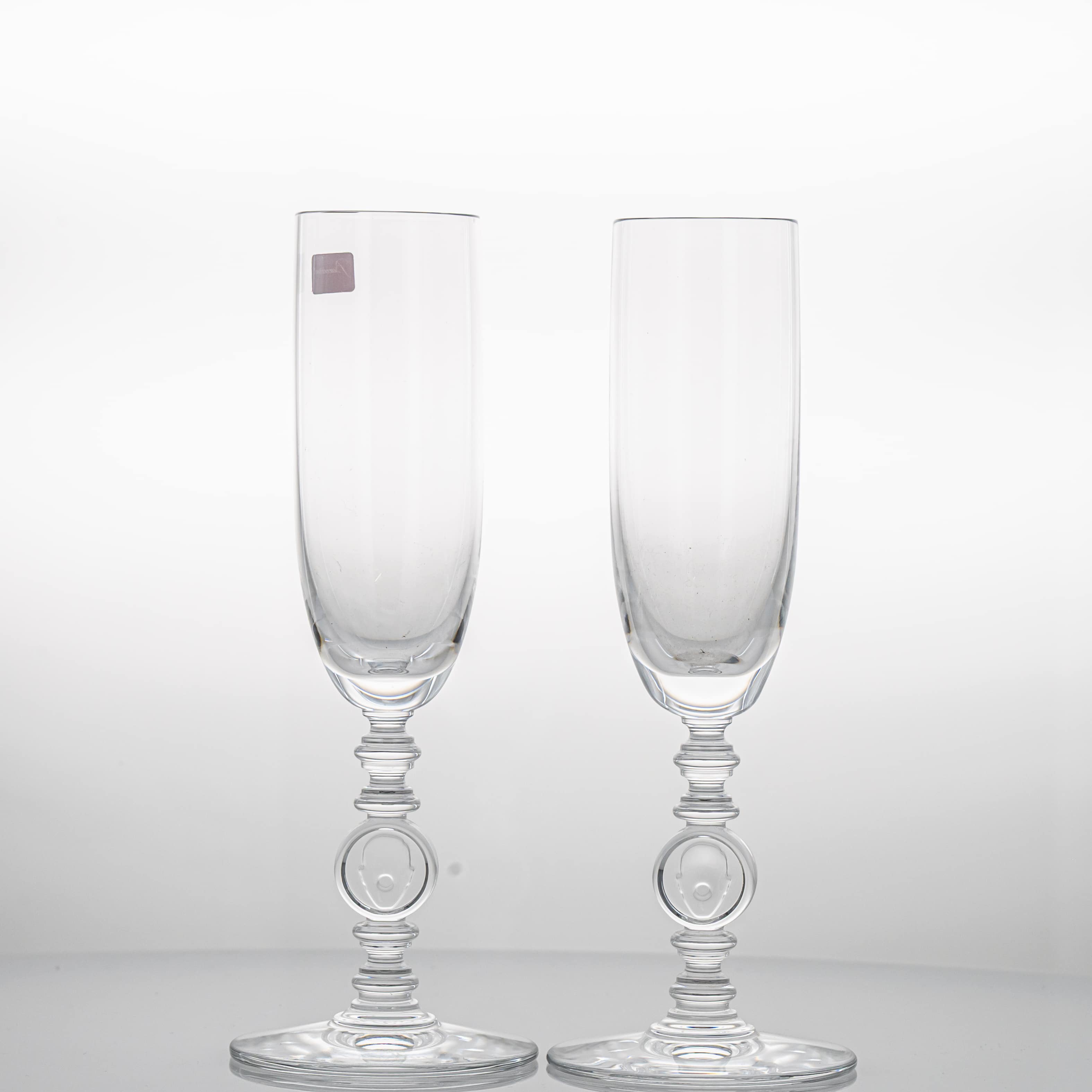 Pair of 2 Baccarat Crystal Glasses, Marcel Wanders, France