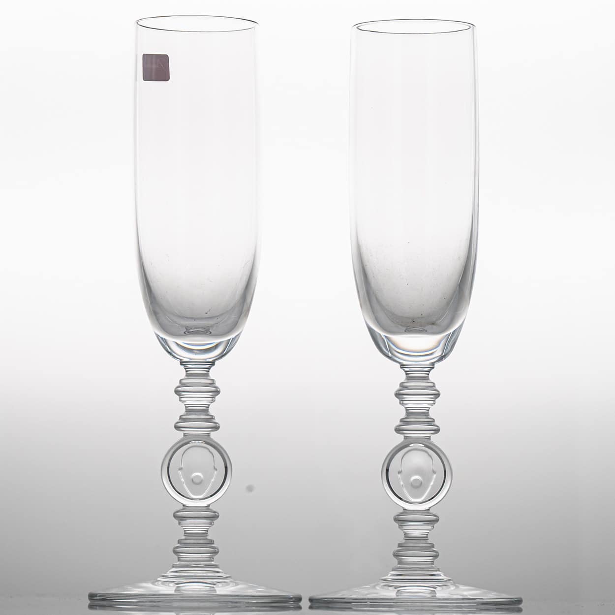 Pair of 2 Baccarat Crystal Glasses, Marcel Wanders, France