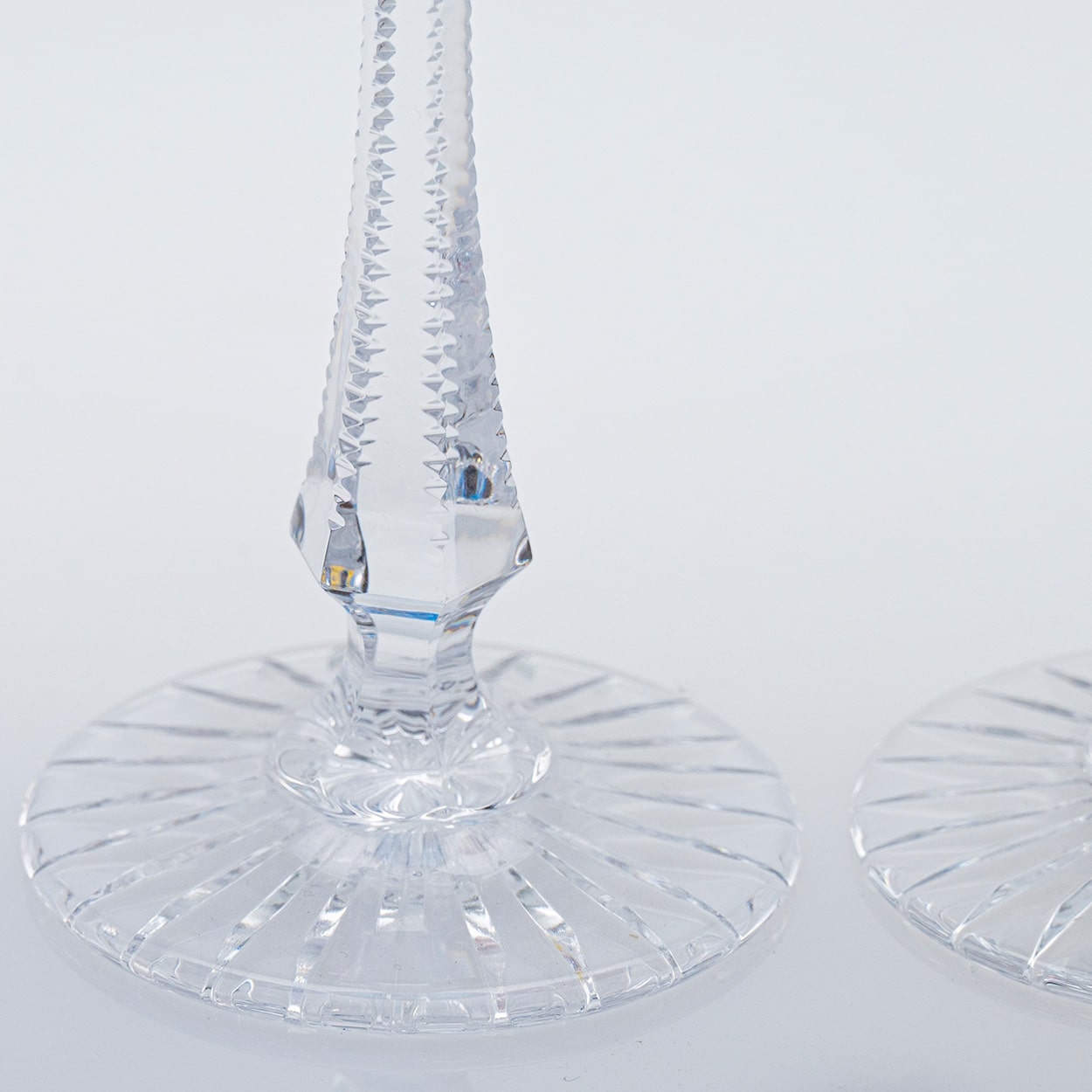 Set of 6 Multi Color Ice Crystal Glasses by Sèvres, France