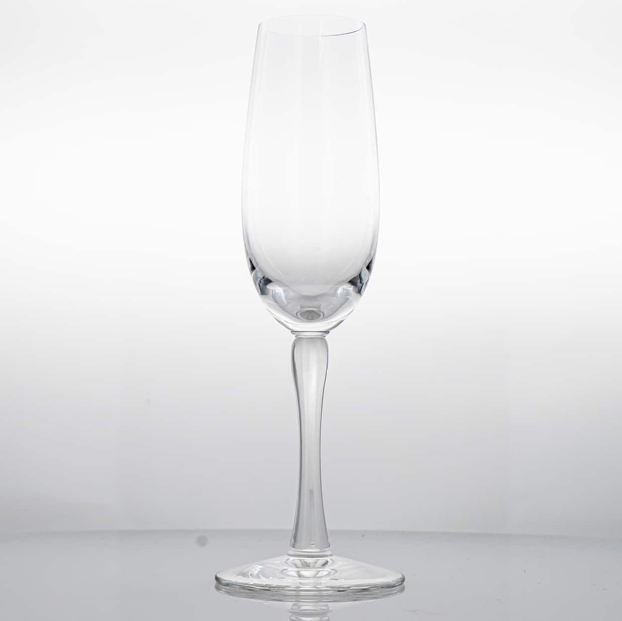 Pair of 2 Lalique Crystal Champagne Glasses, France