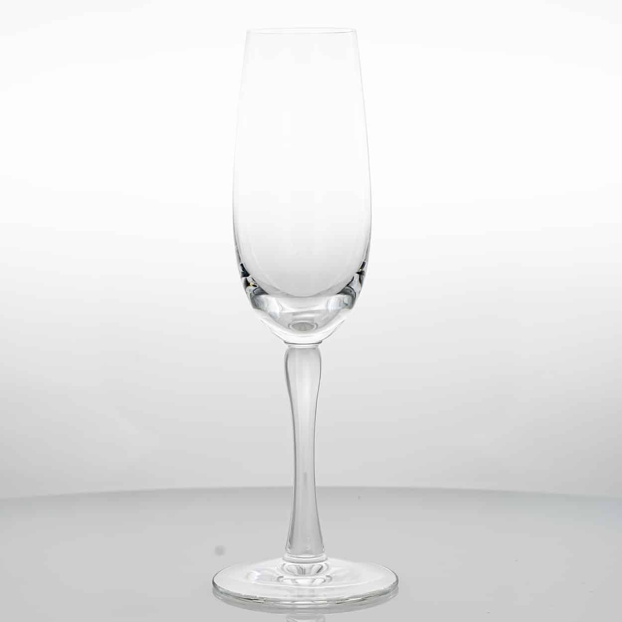 Pair of 2 Lalique Crystal Champagne Glasses, France