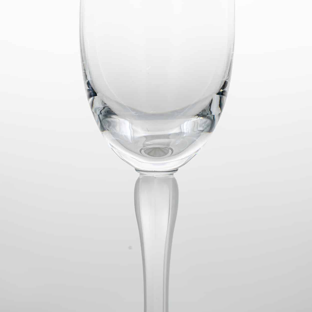 Pair of 2 Lalique Crystal Champagne Glasses, France