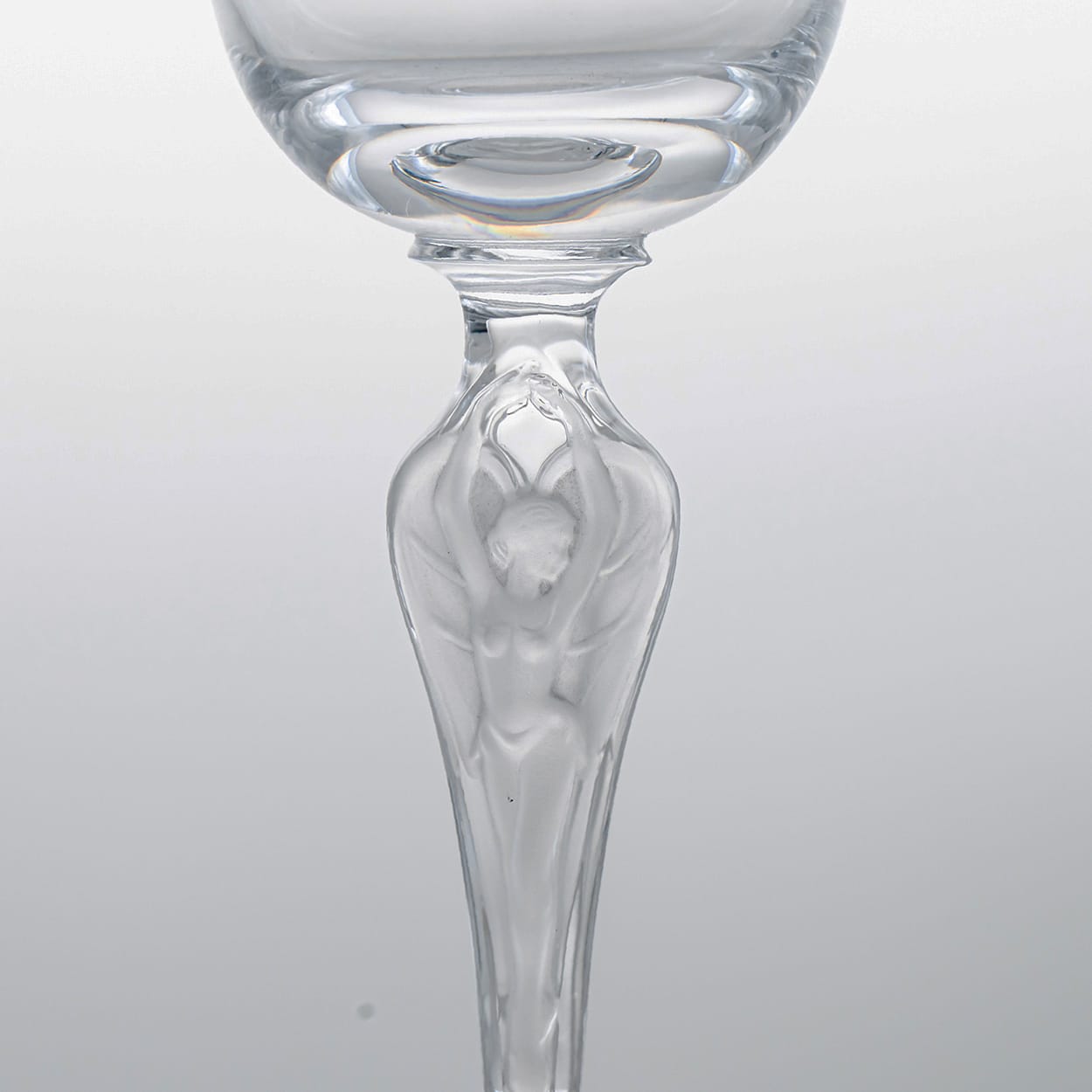 Pair of 2 Baccarat Crystal Wine Glasses, France