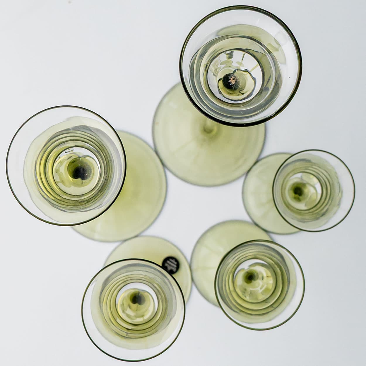 Set of 5 Rosenthal Studio Line Papyrus Candle Holders, Michael Boehm