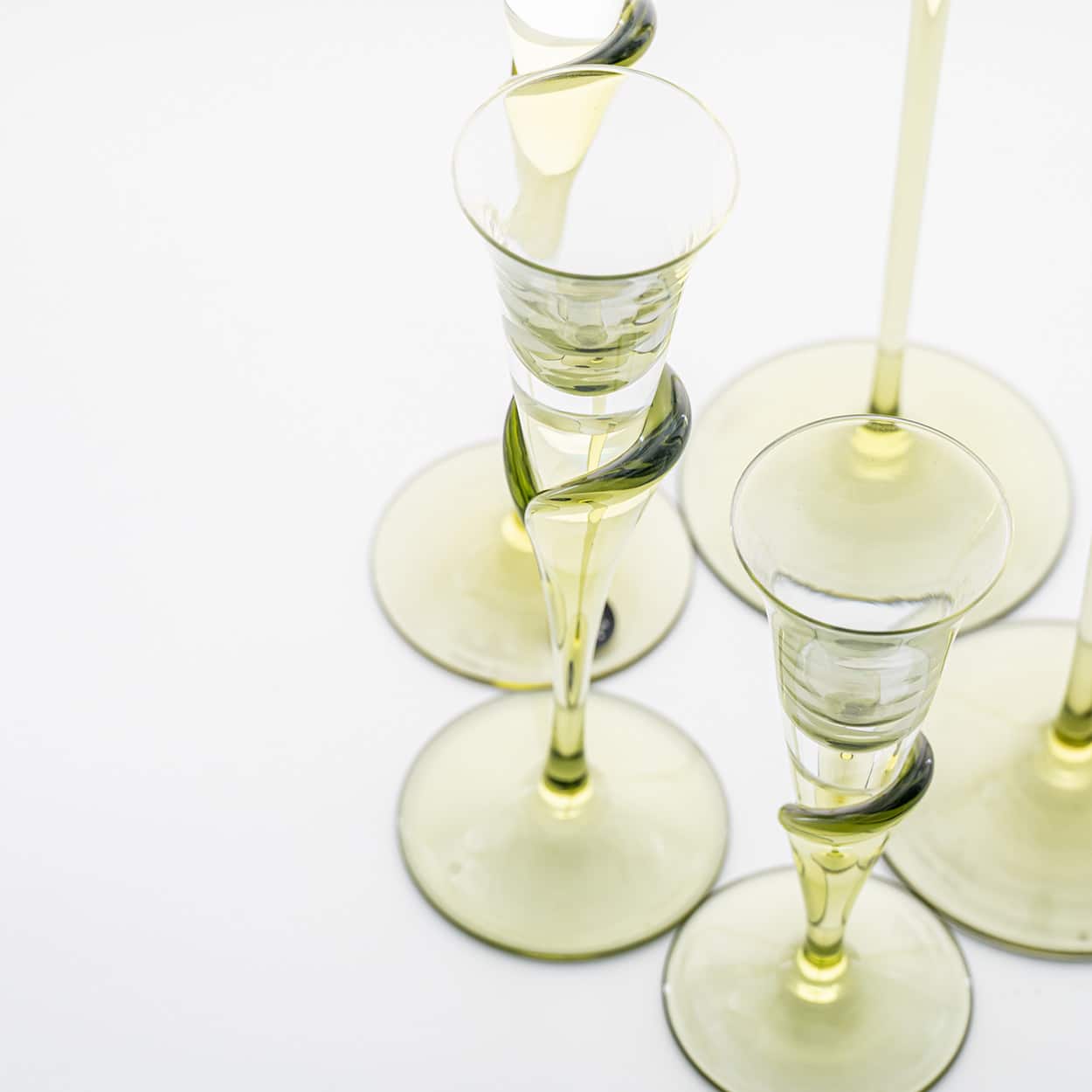 Set of 5 Rosenthal Studio Line Papyrus Candle Holders, Michael Boehm