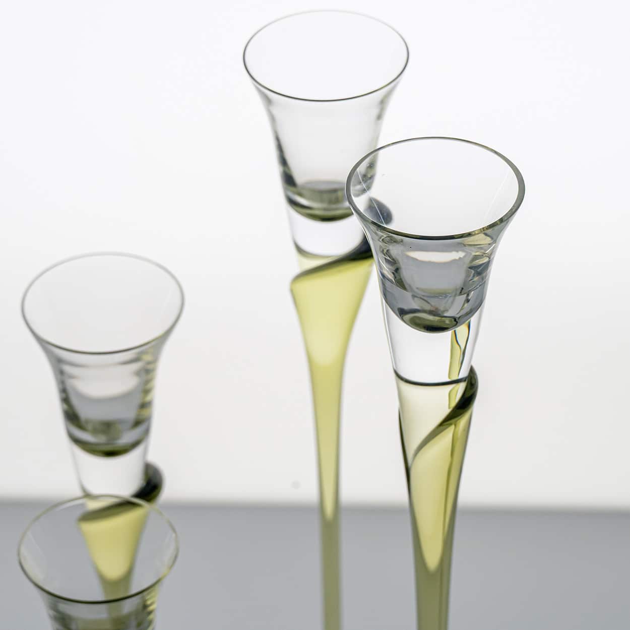 Set of 5 Rosenthal Studio Line Papyrus Candle Holders, Michael Boehm