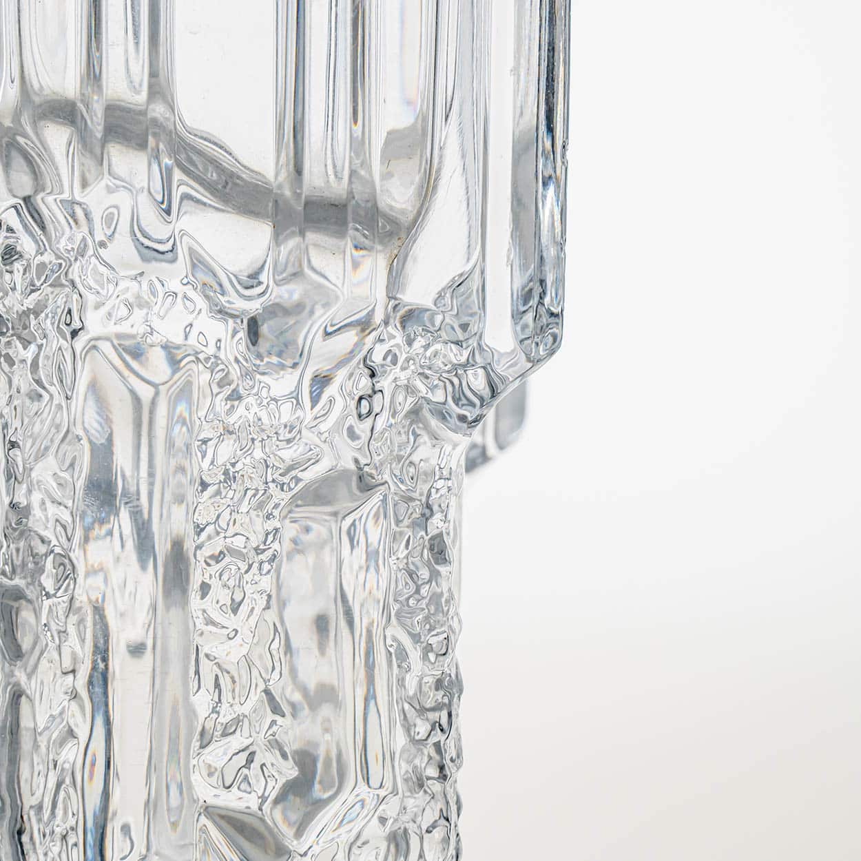 Set Tapio Wirkkala Glass Footed Bowl and Glass Vase, Inari Kantarelli, Finland