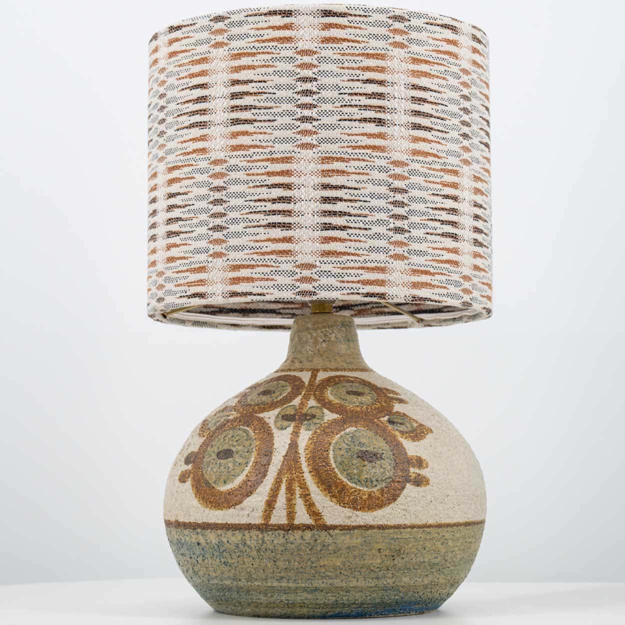 1 of the 2 Soholm Ceramic Table Lamps with Custom Lampshades, Noomi Backhausen
