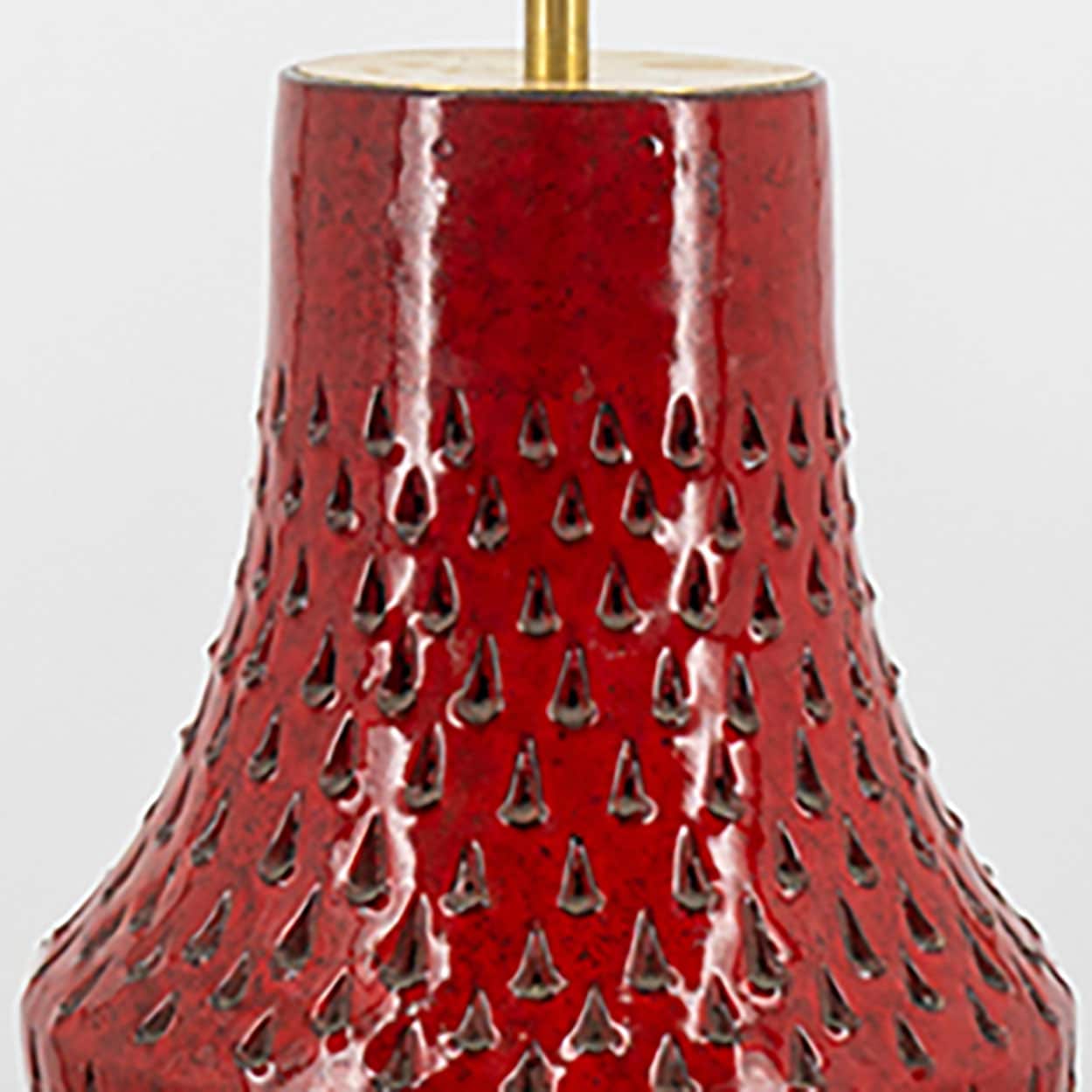 Fratelli Fanciullacci Ceramic Table Lamp with Custom Made Multicolor Lampshade