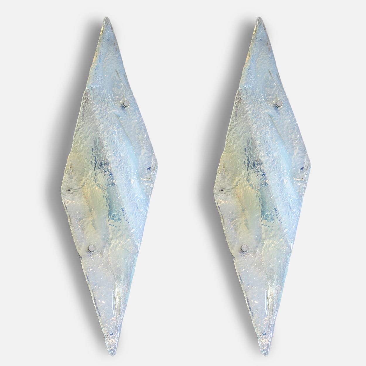 1 of the 2 Large Nason Wall lights for Mazzega Murano Iridescent Glass, 1970 (Copy)