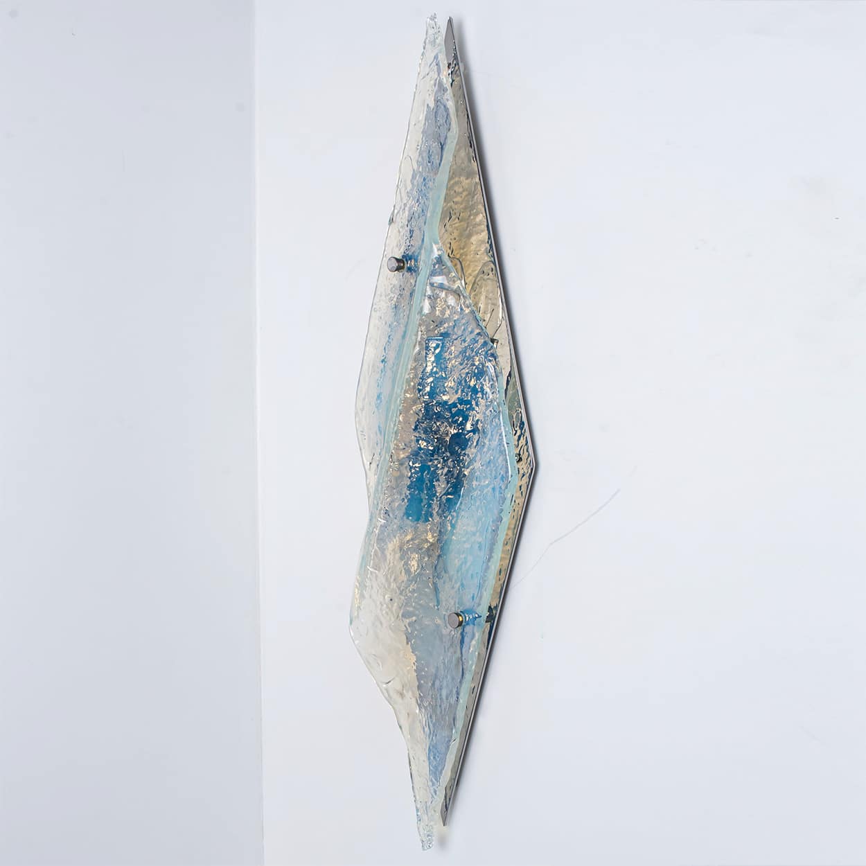 1 of the 2 Large Nason Wall lights for Mazzega Murano Iridescent Glass, 1970 (Copy)