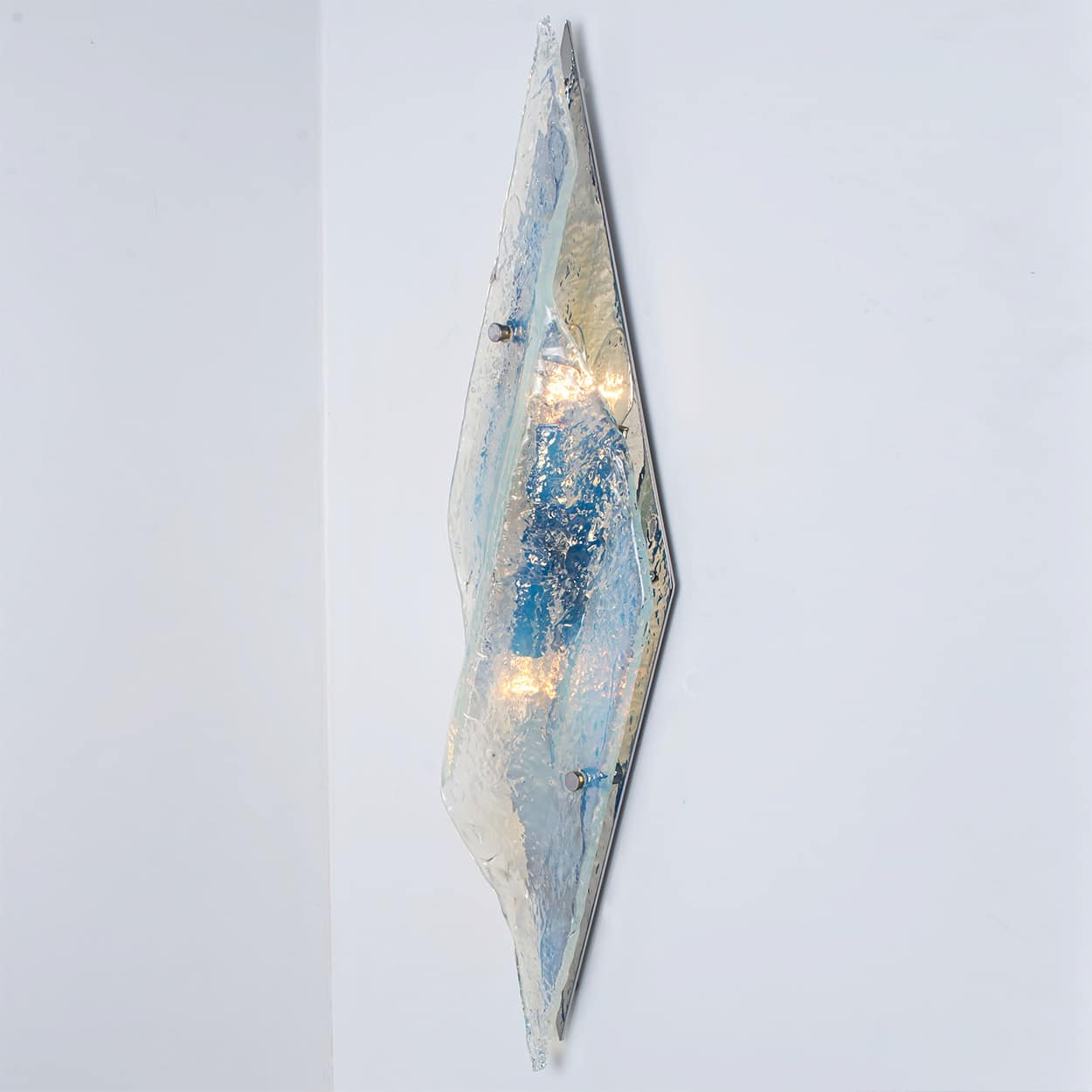 1 of the 2 Large Nason Wall lights for Mazzega Murano Iridescent Glass, 1970 (Copy)