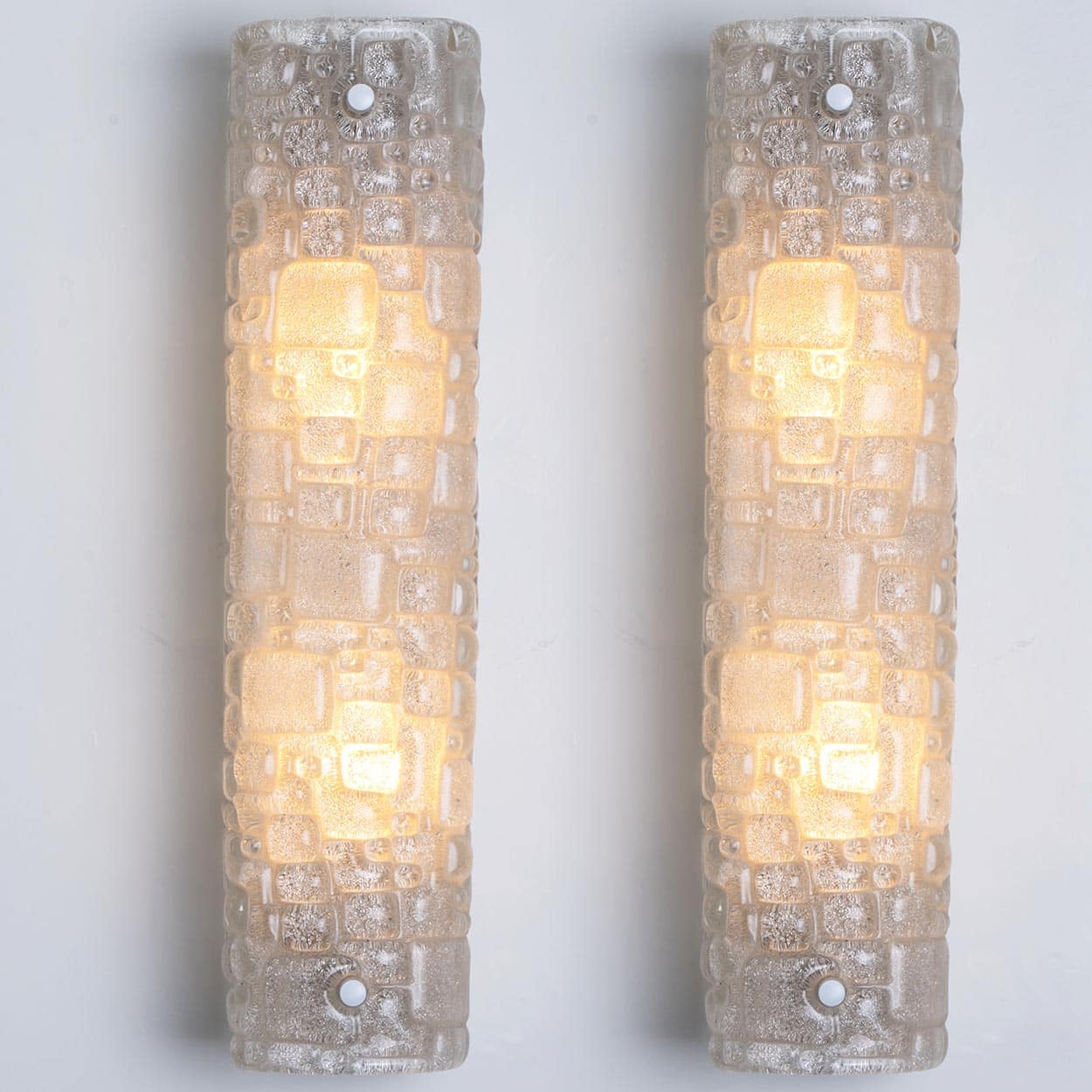 Pair of Bubble Glass Wall Light Fixtures, Germany, 1960